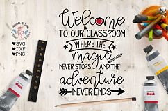 Welcome to Our Classroom - School Teachers svg Product Image 1