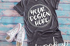 Gray t shirt mock up 6479 Product Image 2