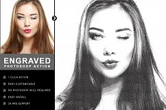 Engraved Photoshop Action Product Image 2