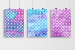 Watercolor Mermaid Patterns - Pack #3 Product Image 2