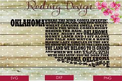 Oklahoma State Song SVG DXF PNG Digital Cut Files Product Image 1