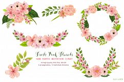 Pink Floral Watercolors Hibiscus Product Image 3