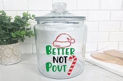Better Not Pout - Christmas SVG Cut File - DXF EPS PNG JPG Product Image 9