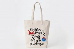 Sleigh Bells Ring - Christmas SVG Cut File - DXF PNG EPS JPG Product Image 8