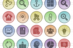 158 Shopping &amp; E-Commerce Filled Low Poly Icons Product Image 2