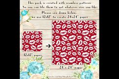 100 Seamless White Lipstick Kiss Love Valentine Papers Product Image 3