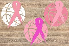 Basketball Tackle Breast Cancer Svg Awareness ribbon 1019s Product Image 2