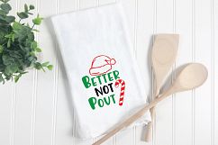 Better Not Pout - Christmas SVG Cut File - DXF EPS PNG JPG Product Image 2