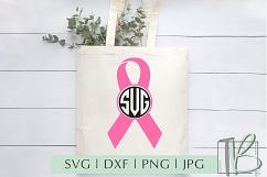 Breast Cancer SVG Bundle, Pink Ribbon Cut Files, BCA SVG Product Image 8