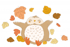 Cutie Pie Owls | Clip art illustrations PNG/JPEG | 5 images Product Image 2