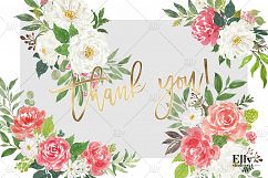 Watercolor Flowers clipart - Shantal Product Image 4