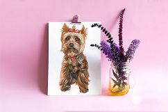 Yorkshire terrier watercolor set Product Image 2