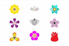 Abstract flower symbols Product Image 1