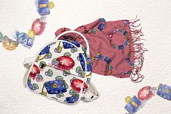 Fashion glamour illustration PNG watercolor set Product Image 2