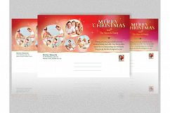 Merry Christmas Postcard Template Product Image 4