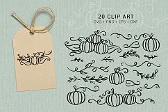 Fall Autumn wreaths quotes &amp; clipart SVG PNG bundle Product Image 6