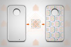 MOTO X4 crystal case design Mock-up Back View Product Image 2