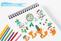 Woodland Christmas  graphics and illustrations Product Image 3