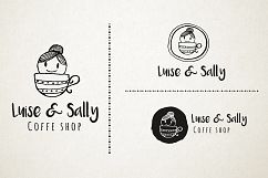 Feminine premade hand drawn logo 01 Product Image 3