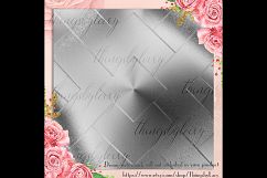42 Silver Metallic Texture Digital Papers Product Image 4