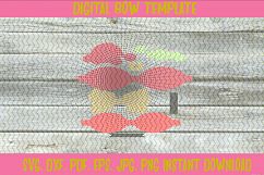 Holiday Christmas Santa hat Hair Bow Template Product Image 2