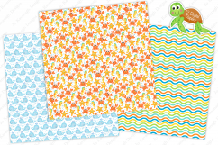 Under the sea digital papers, Under the sea patterns, Ocean Product Image 2