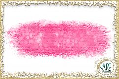 Brush Strokes in American Pink Glitter - Digital Clipart 24 of beautiful PNG files Product Image 21