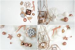 Christmas Styled Stock Photo Bundle - Rose Gold &amp; White Product Image 5