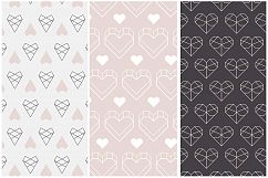 Geometric Hearts Patterns Product Image 5