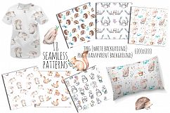 Cute forest Animals. Patterns + Wreaths Product Image 4