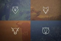 17 Geometric Animal Icons and Logos Product Image 2