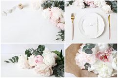 Vintage peony wedding mockups &amp; stock photo bundle Product Image 8
