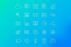 SEO Line Art Icons Product Image 4