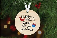 Sleigh Bells Ring - Christmas SVG Cut File - DXF PNG EPS JPG Product Image 7
