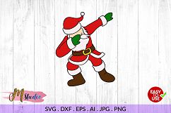 Dabbing santa svg, for Silhouette Cameo or Cricut. Product Image 1