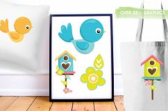 Loving Birds  graphics and illustrations Product Image 5