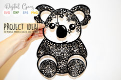 Koala paper cut SVG / DXF / EPS / PNG files Product Image 2