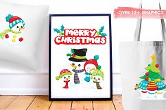 Merry Snowman graphics and illustrations Product Image 5