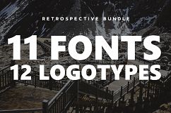 Retrospective Bundle - Fonts &amp; Logos Product Image 1