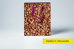 Fresh Brown Coffee Beans Texture Pattern Background Product Image 3