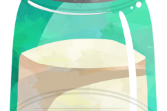 Watercolor Baby Bottles Clipart Product Image 3