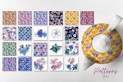 Forget-me-nots flowers PNG watercolor set Product Image 3