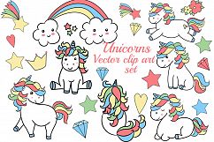 Unicorns clipart Product Image 1