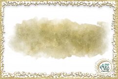 Ochre Amber Brush Strokes Clipart Autumn Golden Glitter  24 PNG - transparent background images Product Image 4