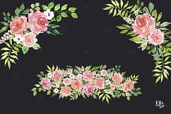 Watercolor Flower Clip Art - Elise Product Image 4