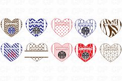 Football Heart Bundle SVG Cut Files, Football Clipart Product Image 1