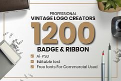 1200 Vintage Badge &amp; Objects Product Image 1