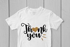 Thank You - SVG EPS DXF PNG Cutting Files Product Image 3