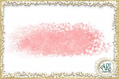 Brush Strokes in Blush Pink - Pink Glitter - Digital Clipart 24 of beautiful PNG files Product Image 11