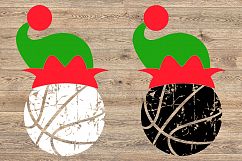 Basketball Christmas Hat svg Elf sweater santa hat 1049s Product Image 2